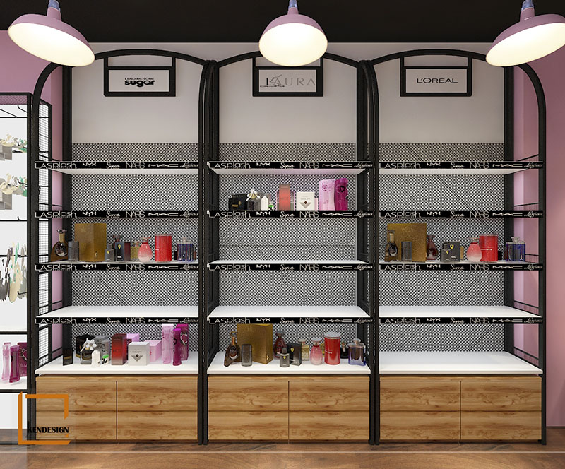 thiết kế shop mỹ phẩm
